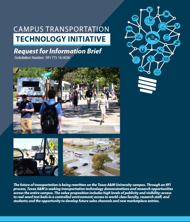 Campus Transportation Technology Initiative Request for Information Brief | cover