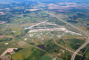 Aerial photo of the RELLIS Campus located in Bryan, TX.